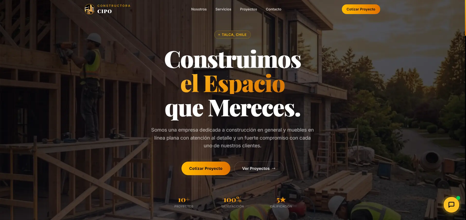 Portal Web con IA — Constructora Cipo